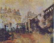 Claude Monet The Pont de l Europe, St Lazare Station oil painting artist